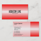Carte De Visite Ligne horizontale - Rouge (Devant / Derrière)