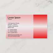 Carte De Visite Ligne horizontale - Rouge (Dos)