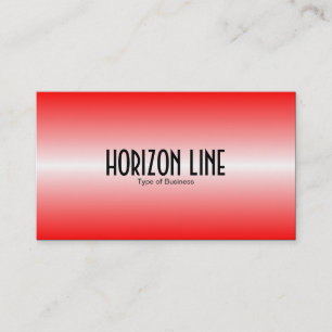 Carte De Visite Ligne horizontale - Rouge