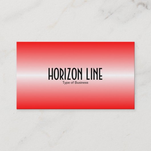Carte De Visite Ligne horizontale - Rouge (Devant)