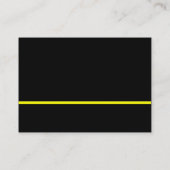 Carte De Visite Ligne jaune - Noir (Dos)