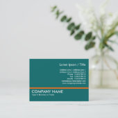 Carte De Visite Ligne orange - Vert (Debout devant)
