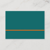 Carte De Visite Ligne orange - Vert (Dos)