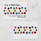 Carte De Visite Ligne point (Devant / Derrière)