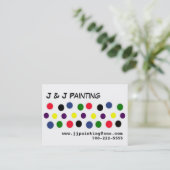 Carte De Visite Ligne point (Debout devant)