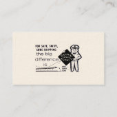 Carte De Visite Ligne rapide 1869 de modèle de Chemin de fer-Le de (Dos)