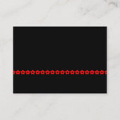 Carte De Visite Ligne rouge - Noir (Dos)