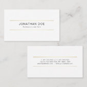 Carte De Visite Ligne simple lisse créative professionnelle (Devant / Derrière)