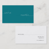 Carte De Visite Ligne simple vers texte (certain) (Devant / Derrière)