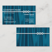 Carte De Visite Ligne Trois Portholes - Draperie 01 (Devant / Derrière)