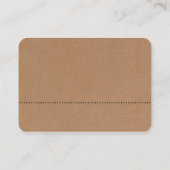 Carte De Visite Ligne v2 - Crème et noir - Carton (Dos)