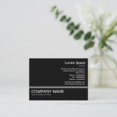 Carte De Visite Ligne v2 - Noir sur Blanc (Debout devant)