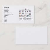 Carte De Visite Lignée de globule sanguin (hématologie) (Devant / Derrière)