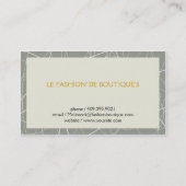 Carte De Visite Lignes Abstraites blanches (Dos)