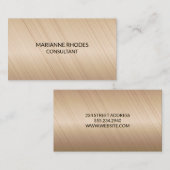 Carte De Visite Lignes Abstraites brossées (Devant / Derrière)