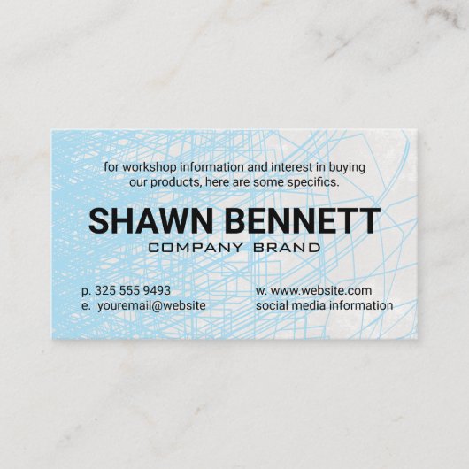 Carte De Visite Lignes Abstraites | Conception globale (Devant)