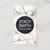Carte De Visite Lignes Abstraites | Marbre (Devant)