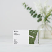 Carte De Visite Lignes blanches du football (Debout devant)