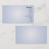 Carte De Visite Lignes bleues - affaires (Devant / Derrière)