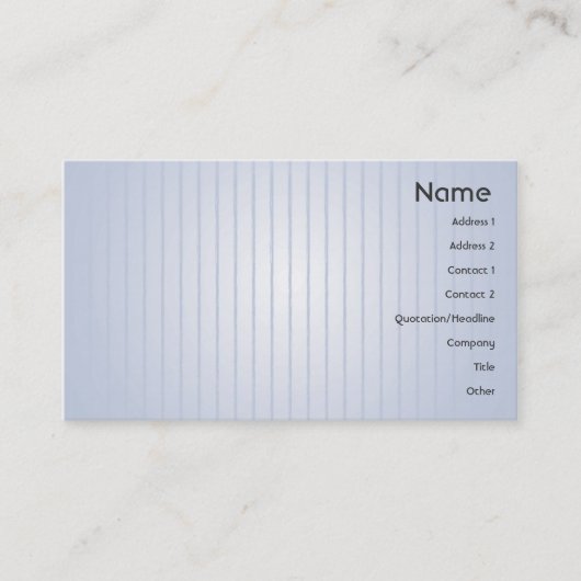 Carte De Visite Lignes bleues - affaires (Devant)