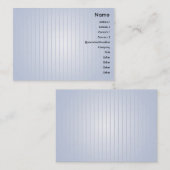 Carte De Visite Lignes bleues - potelées (Devant / Derrière)