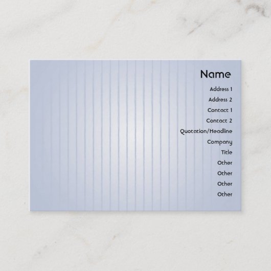 Carte De Visite Lignes bleues - potelées (Devant)