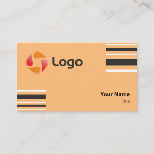 Carte De Visite Lignes carrées minimes noires et blanches élégante