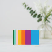 Carte De Visite Lignes colorées (Debout devant)