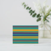 Carte De Visite Lignes colorées (Debout devant)