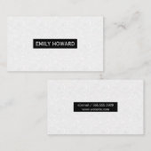 Carte De Visite Lignes créatives minimalistes (Devant / Derrière)