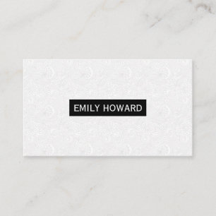Carte De Visite Lignes créatives minimalistes