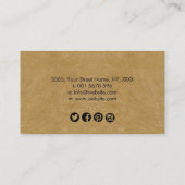 Carte De Visite Lignes de cercle d'aquarelle Abstraite (Dos)