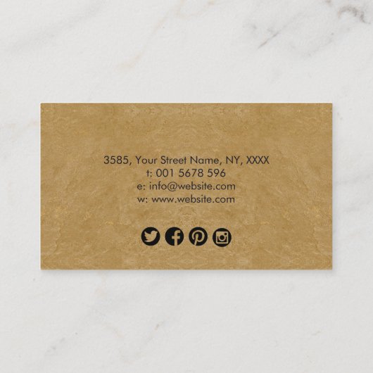 Carte De Visite Lignes de cercle d'aquarelle Abstraite (Dos)