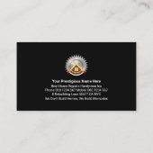 Carte De Visite Lignes de réparation résidentielle de couche gris (Dos)