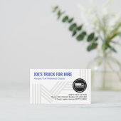 Carte De Visite Lignes de transport logistique de distribution sty (Debout devant)