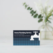 Carte De Visite Lignes d'eau d'inondation verticales créatives (Debout devant)