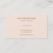 Carte De Visite Lignes d'or (Dos)