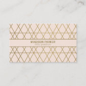 Carte De Visite Lignes d'or (Devant)