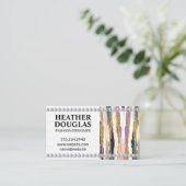 Carte De Visite Lignes d'or | Trucs de brosse | Diamants (Debout devant)