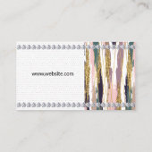 Carte De Visite Lignes d'or | Trucs de brosse | Diamants (Dos)