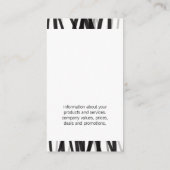 Carte De Visite Lignes élégantes (Noir / Gris) (Dos)