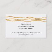 Carte De Visite Lignes et ardoise flashy (Dos)