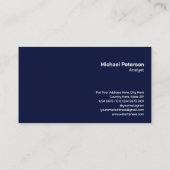 Carte De Visite Lignes et points connectés | Futuriste moderne (Dos)