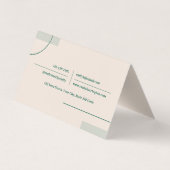 Carte De Visite Lignes fines Photo QR Code Agent immobilier Sable (Dos)