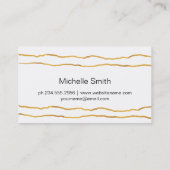 Carte De Visite Lignes flashy (Dos)