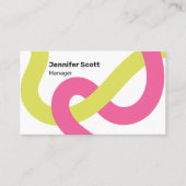 Carte De Visite Lignes géométriques colorées modernes (Devant)