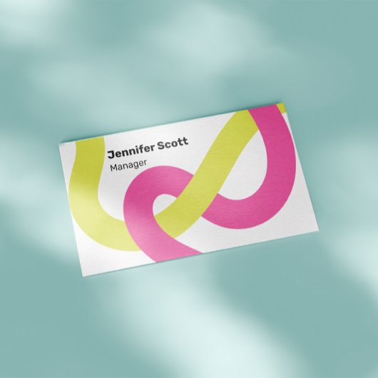 Carte De Visite Lignes géométriques colorées modernes