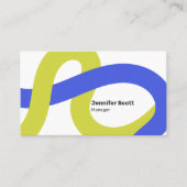 Carte De Visite Lignes géométriques colorées modernes (Devant)