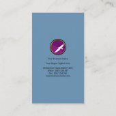 Carte De Visite Lignes globales verticales énergiques (Dos)