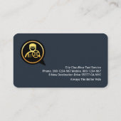 Carte De Visite Lignes Gold Chauffeur Professionnel (Dos)